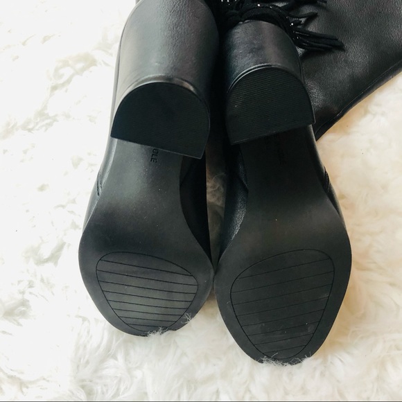 KENNETH COLE Justin Fringe Boot Studs Sz 6.5 - Picture 8 of 13